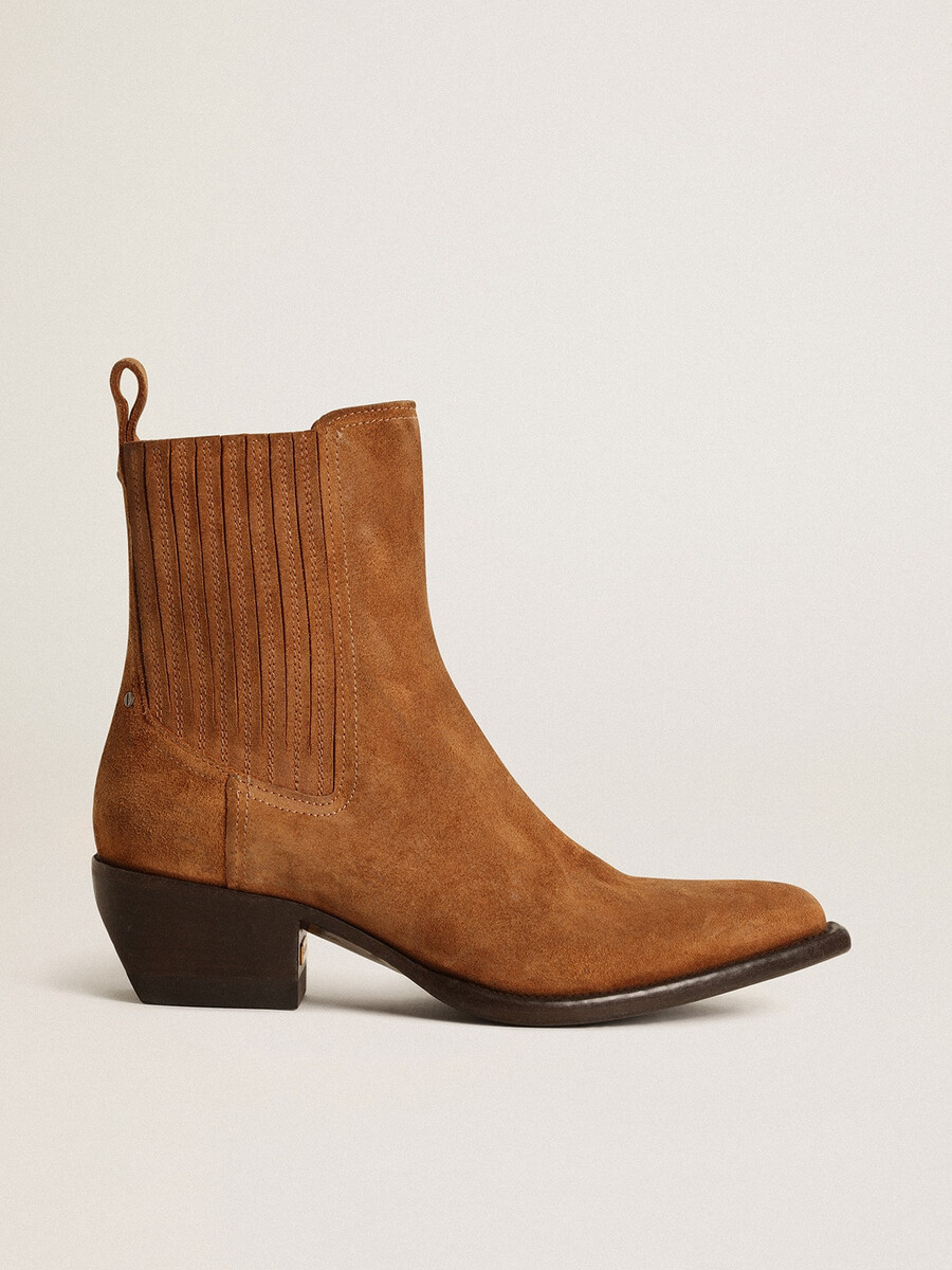 debbie braune wildlederstiefel