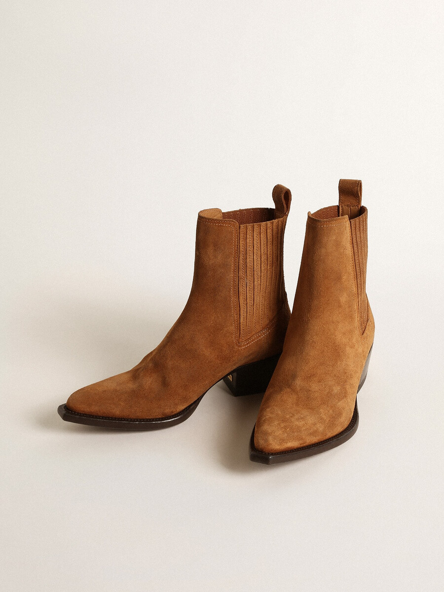 debbie braune wildlederstiefel