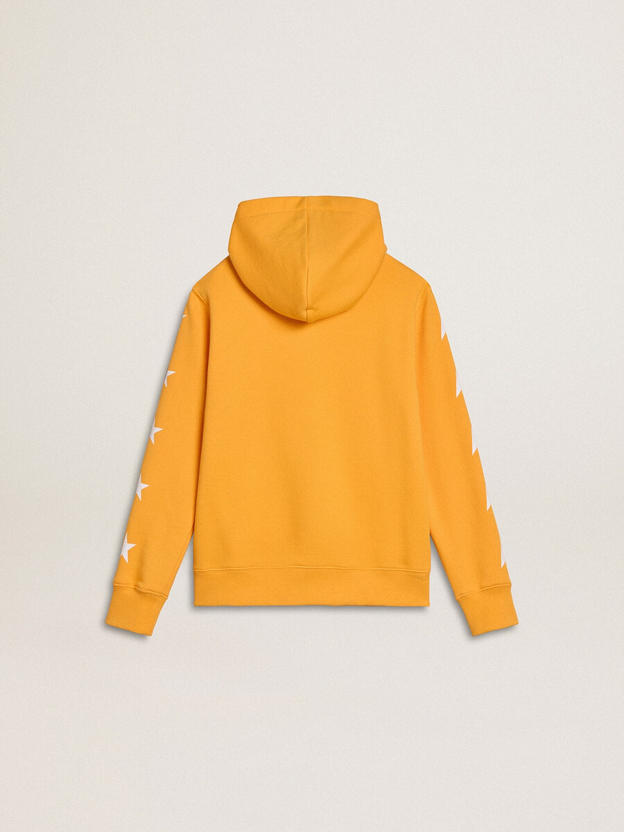 orangefarbenes sweatshirt für jungen mit reißverschluss