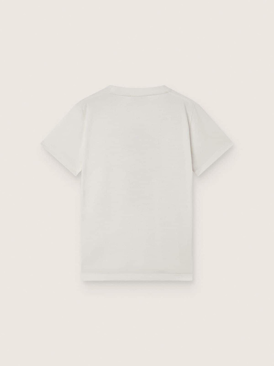 journey t-shirt für jungen aus weißem baumwolljersey mit digitalem maskottchen-print