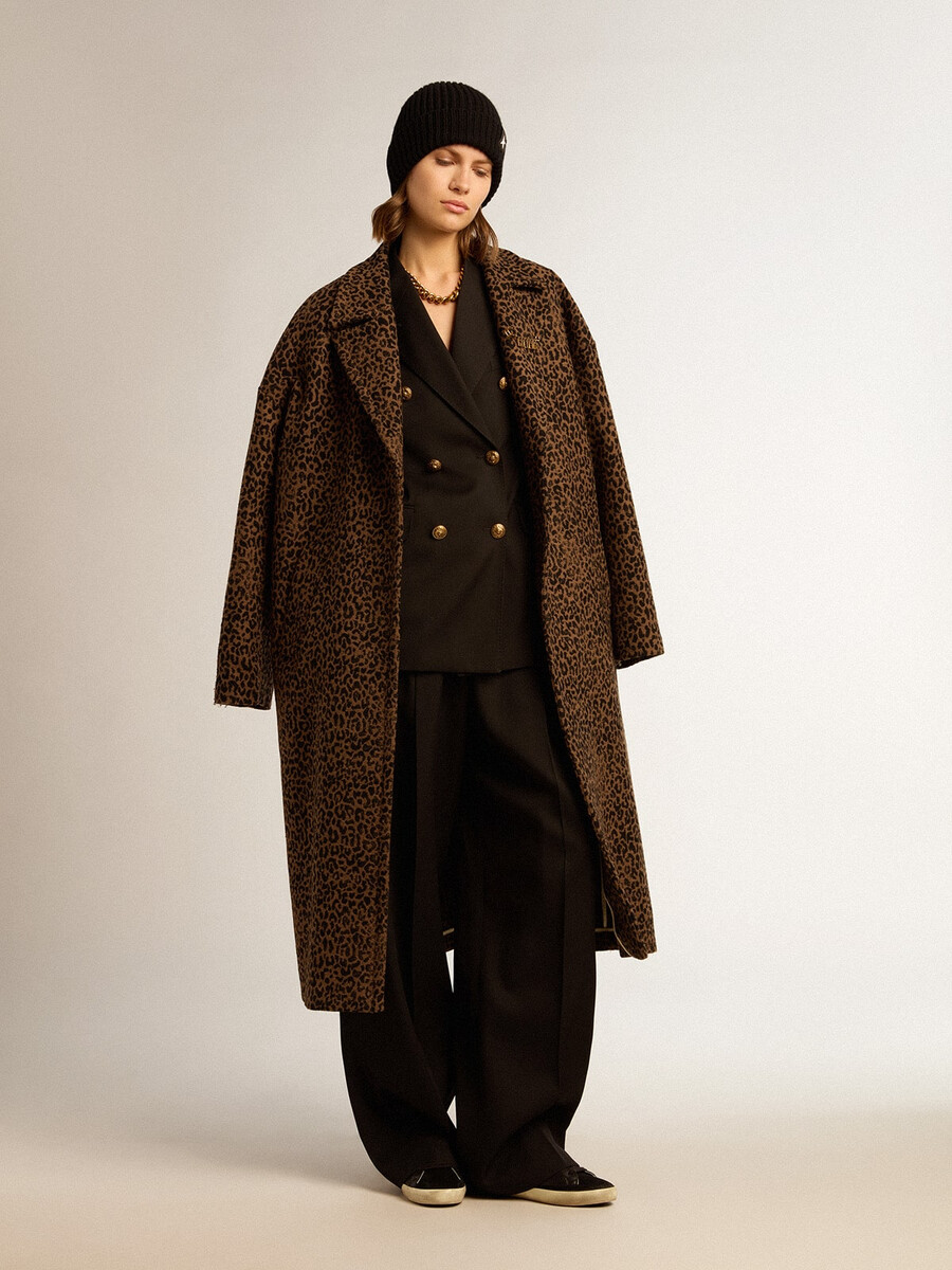 damen-wollkokonmantel golden goose