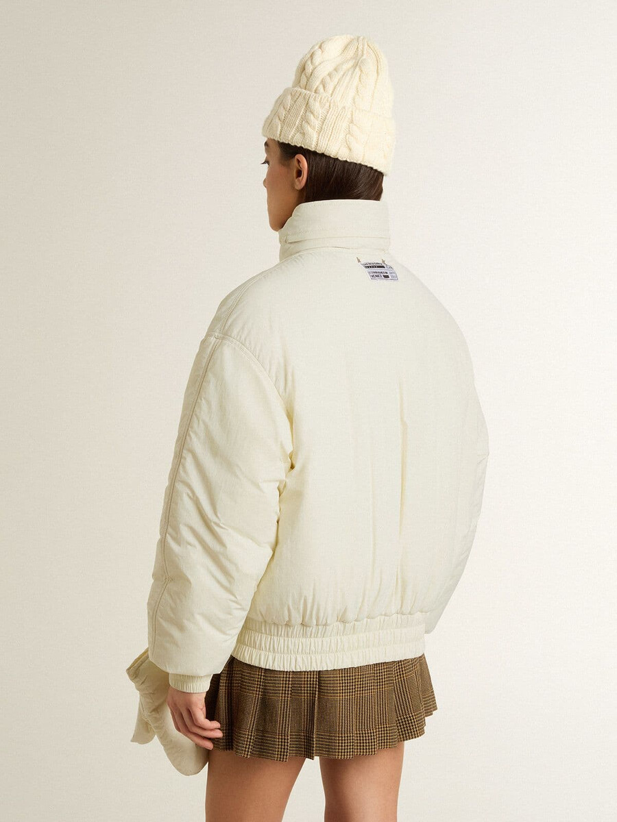 damen-steppjacke in creme