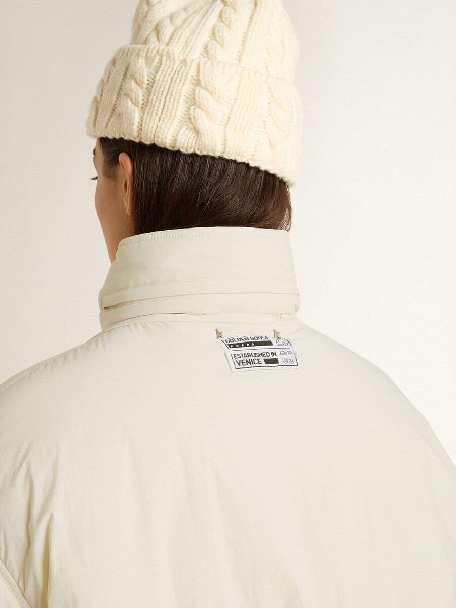 damen-steppjacke in creme