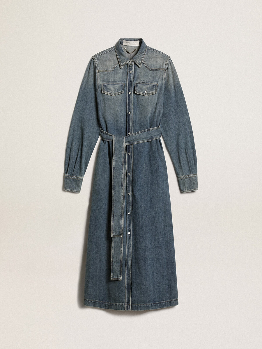damen-jeanshemdkleid