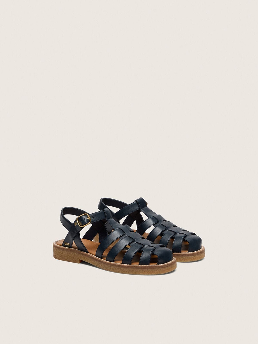 junior maxime sandalen aus marineblauem leder