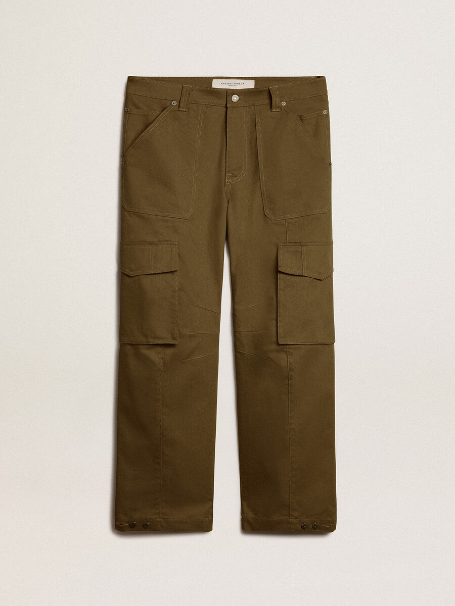 olivgrüne cargohose