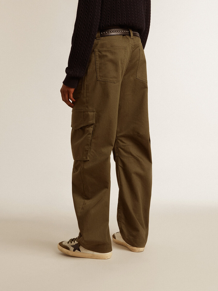 olivgrüne cargohose