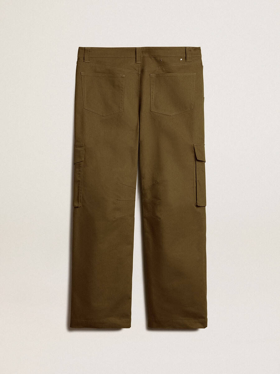 olivgrüne cargohose