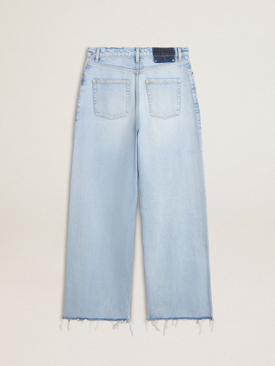 damenhosen aus denim mit used-look