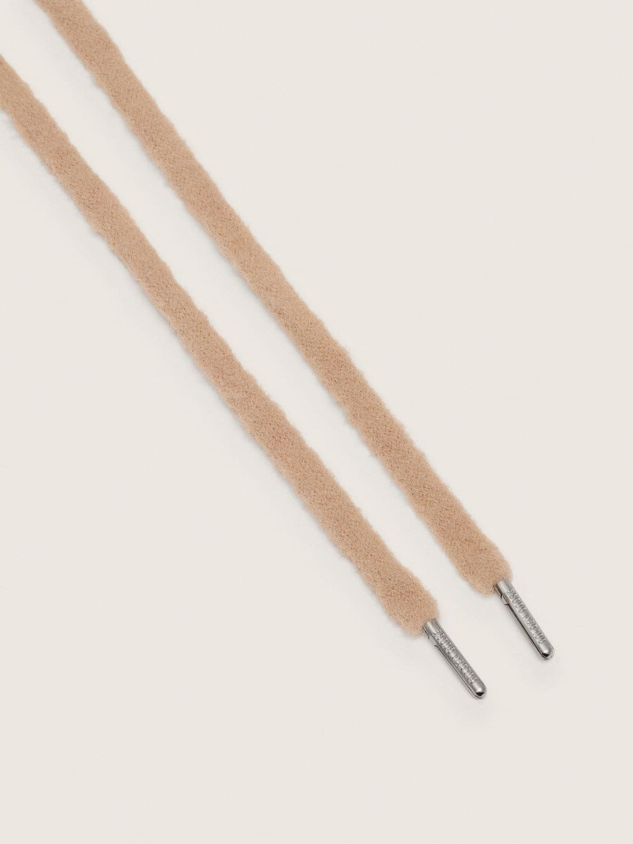beige bauschige schnürsenkel