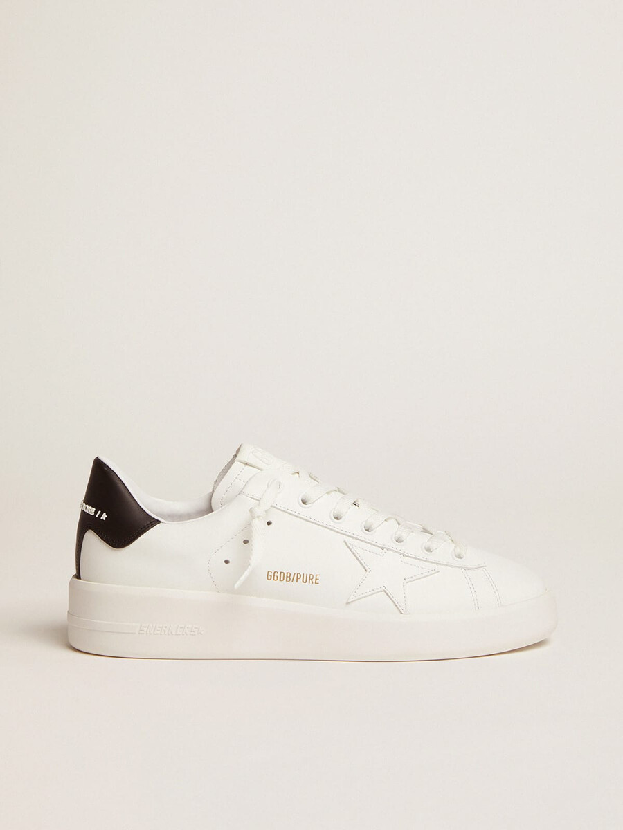 purestar damenschuh mit schwarzer fersenlasche