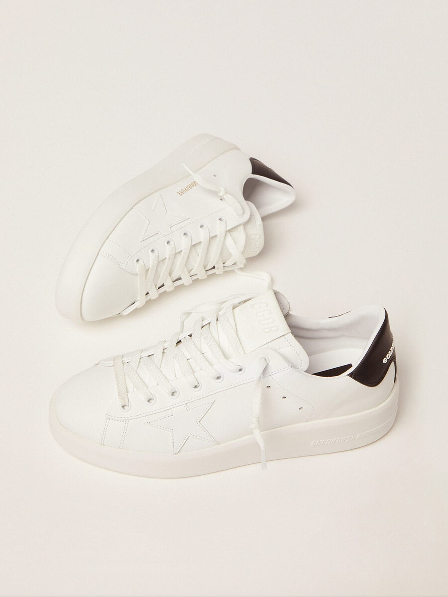purestar damenschuh mit schwarzer fersenlasche