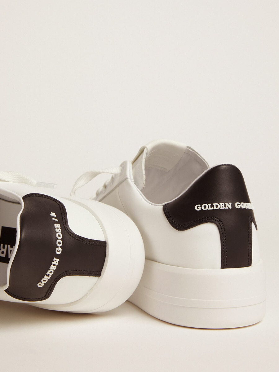 purestar damenschuh mit schwarzer fersenlasche