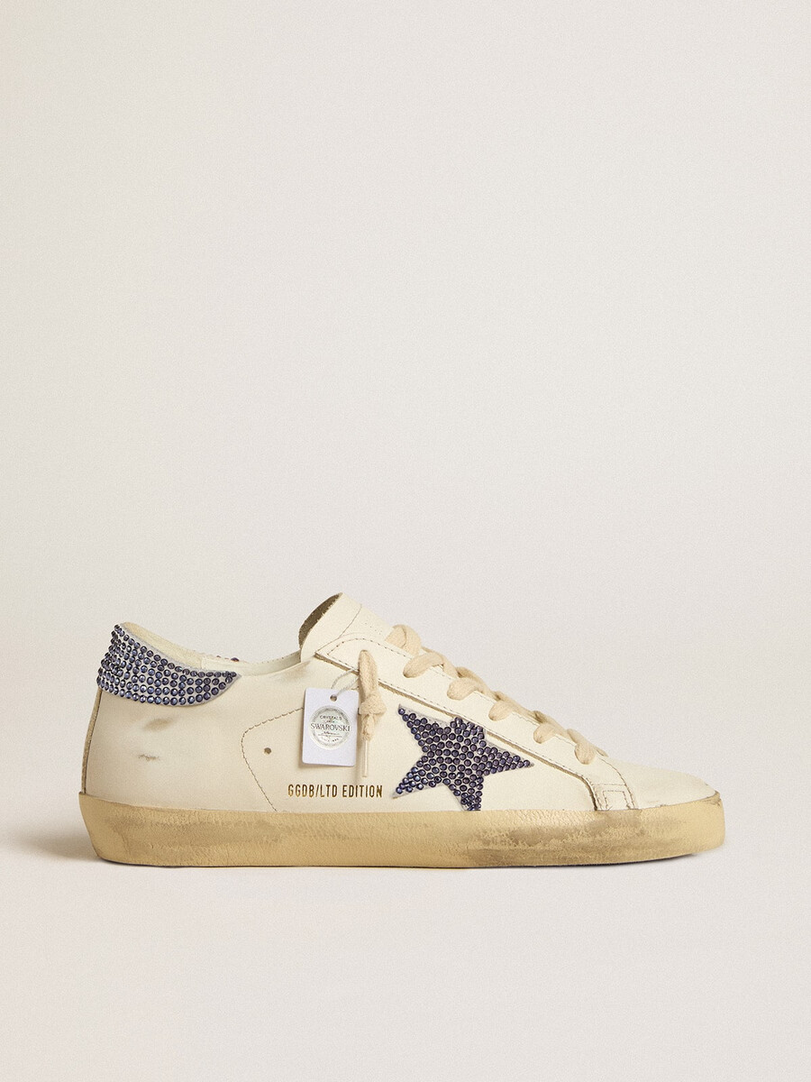sneaker mit swarovski-kristallen super-star ltd für damen
