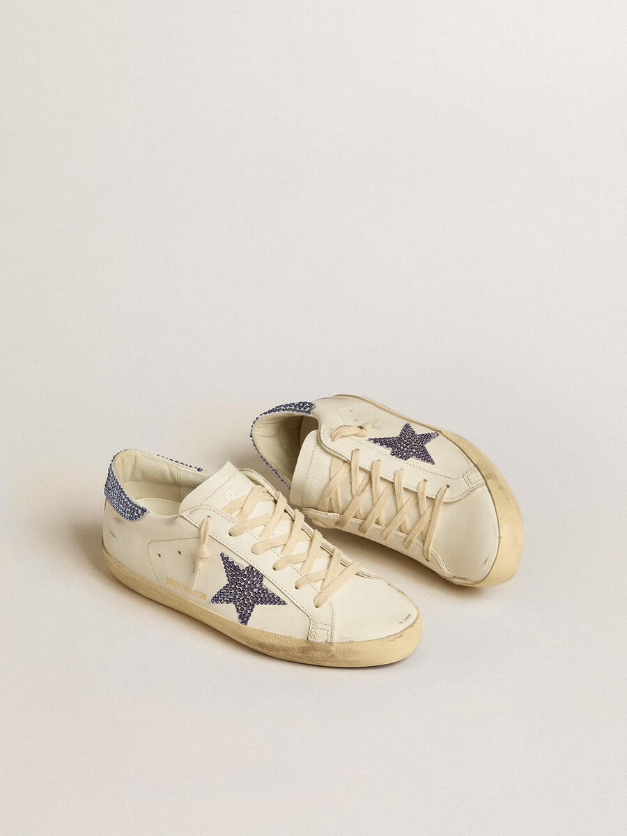 sneaker mit swarovski-kristallen super-star ltd für damen
