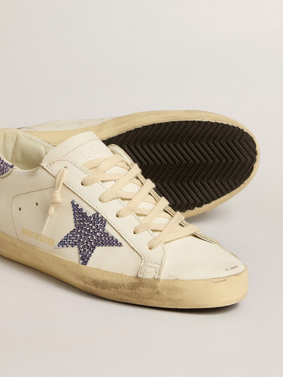 sneaker mit swarovski-kristallen super-star ltd für damen
