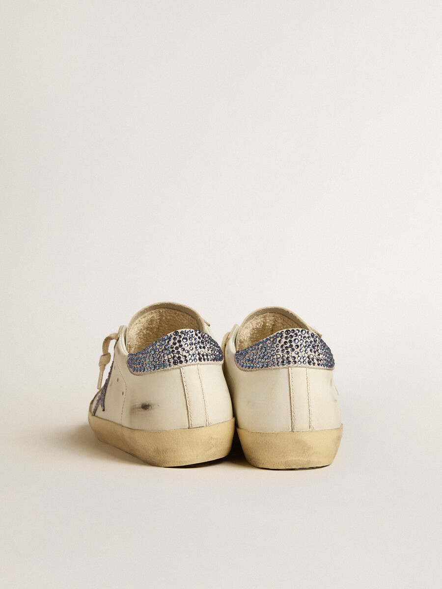 sneaker mit swarovski-kristallen super-star ltd für damen