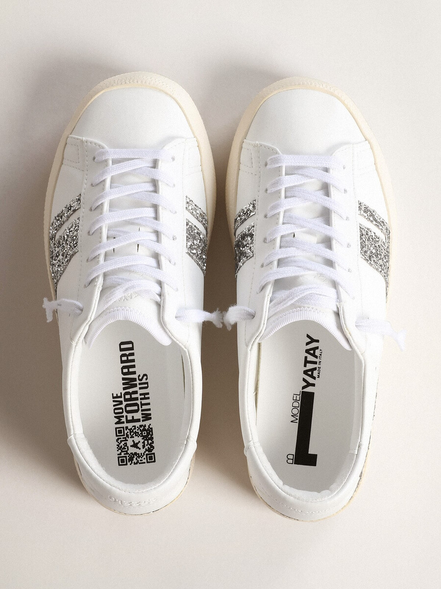 silberne glitzer-sneaker yatay modell 1b